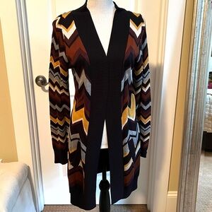 Missoni for Target Iconic Long Sleeve Cardigan for set ZigZag Black Knit Sweater